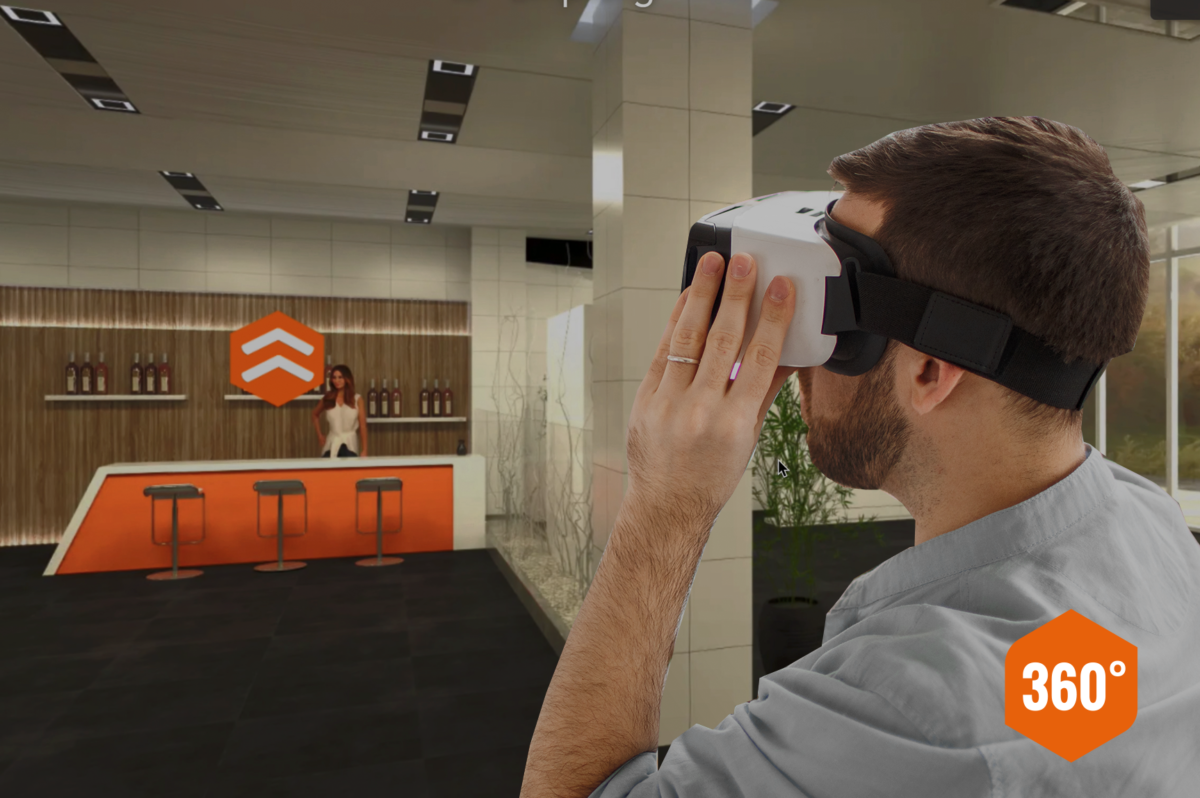 virtueller showroom virtual reality vr metaverse meta facebook vr headsset